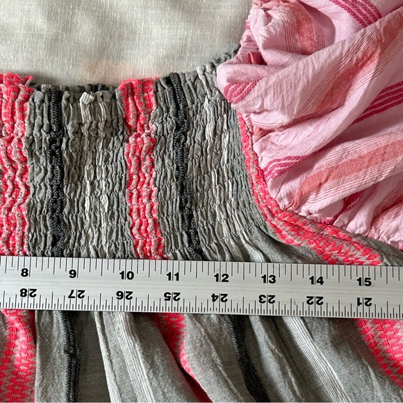 Nema Women’s Sz S smocked elastic bodice, romantic, Bohemian Clowncore Fairy - Picture 6 of 6